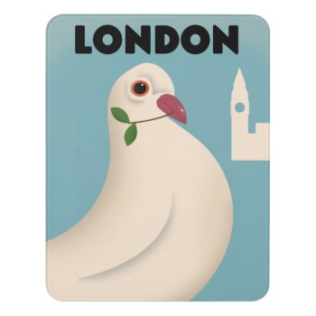 London Vintage Style Travel Poster. Door Sign by bartonleclaydesign at Zazzle