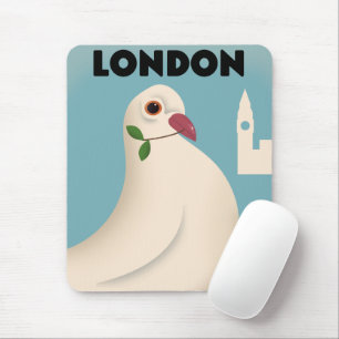 London Vintage style travel poster. Mouse Pad