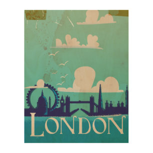 London vintage travel poster