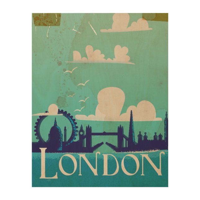 London vintage travel poster (Front)