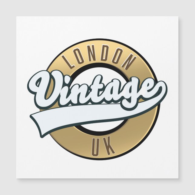 London Vintage UK retro logo. (Front)