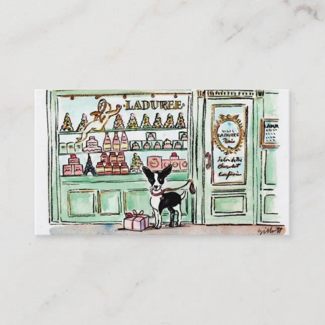 London visits Paris Patisserie Business Card | Zazzle