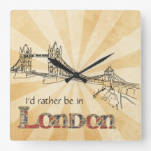 London Wall Clock