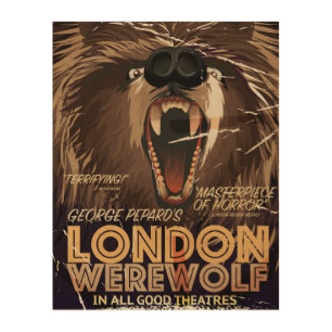 London Werewolf Vintage Movie poster
