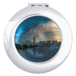 London Westminster Cityscape Photo Ball Compact Mirror