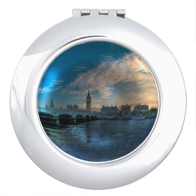London Westminster Cityscape Photo Ball Compact Mirror (Front)