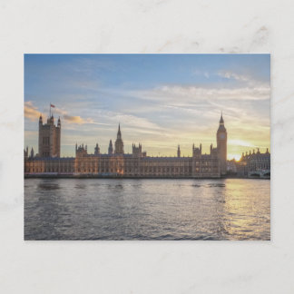 london westminster parliament big ben postcard