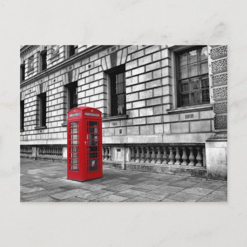 London_Westminster Red Phone Box Postcard