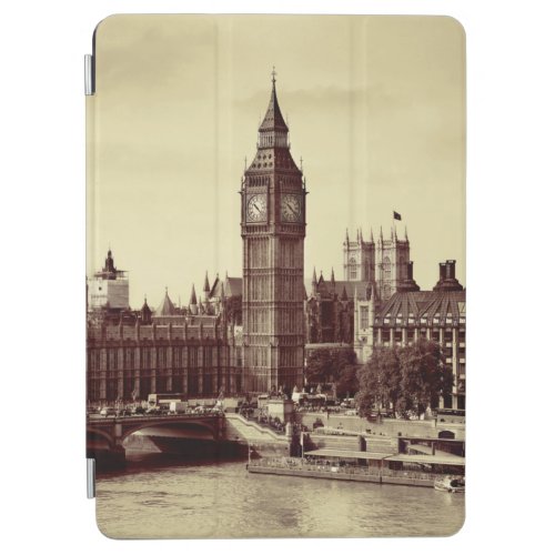 London Westminster with Big Ben and bridge oldlo iPad Air Cover