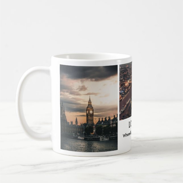 LONDON: Where Every Corner Tells a Story Photo Mug (Left)