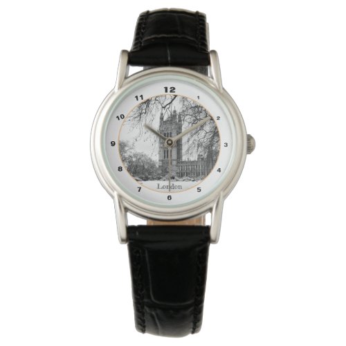 London Winter Westminster Palace British vintage Watch