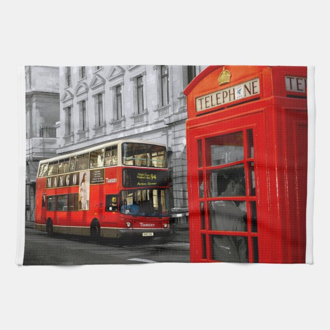 london with a touch of colour towel (Horizontal)