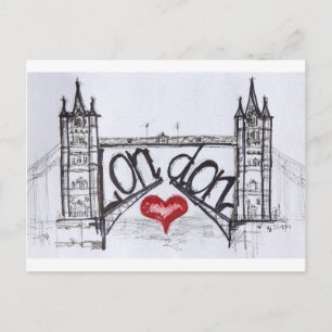 London with love postcard