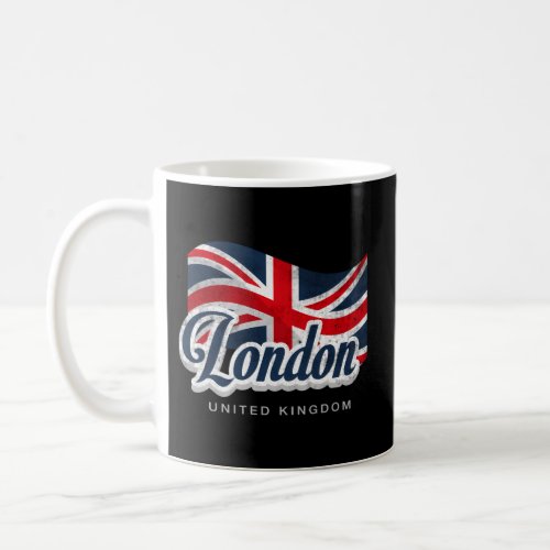 London With Uk Flag Illustration Coffee Mug