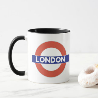 London, with union flag mug