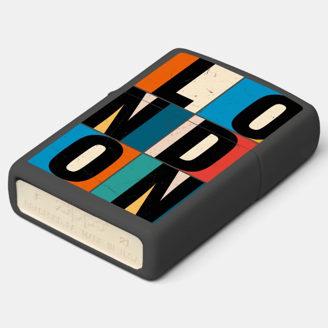 London Zippo Lighter (Angled)