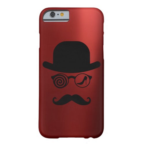 Londoner Wolf Hat Womanizer Heels Mustache Red Barely There iPhone 6 Case