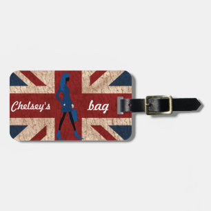 London's calling luggage tag (personalize)