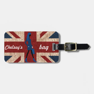 London's calling luggage tag (personalize)