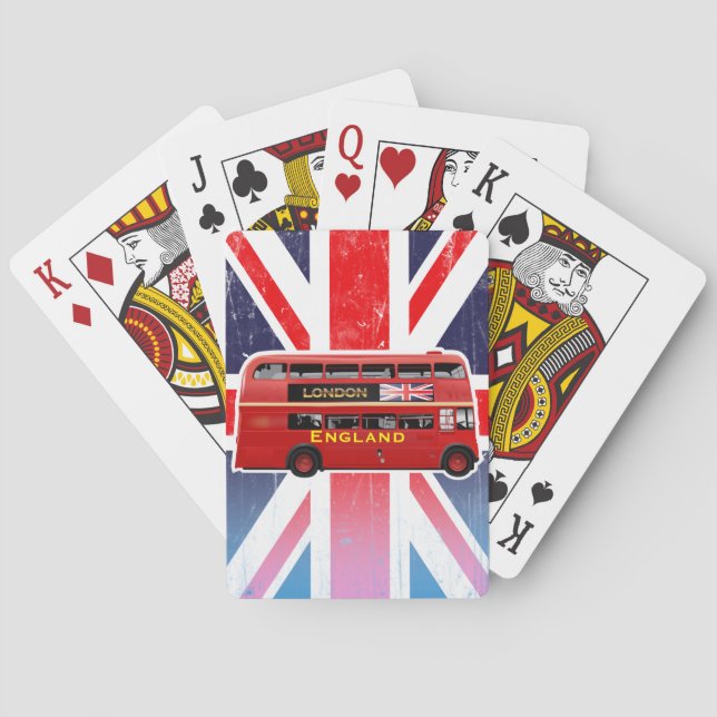 London's Famous Red Bus Poker Cards (Back)