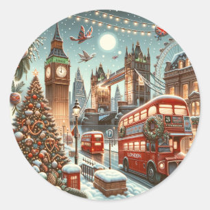 London's Festive Splendor Christmas Seal