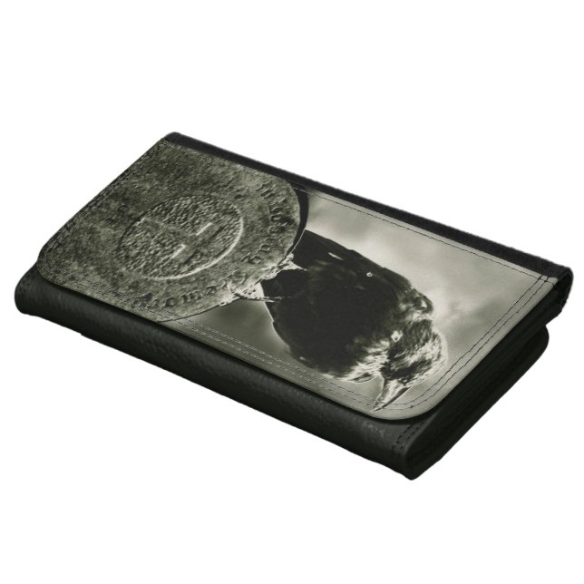 London's Gothic Raven Leather Wallet (Bottom)