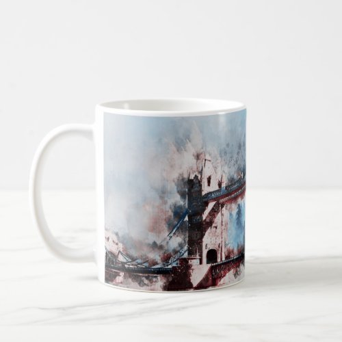 Londons Icon Majestic Bridge Silhouette Coffee Mug