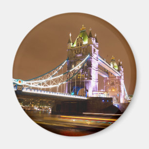 London's Tower Bridge at Night Magnet
