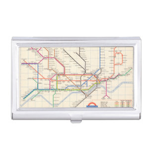 London's Underground Map Business Card Case