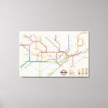London&#39;s Underground Map Canvas Print