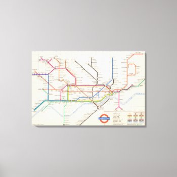 London's Underground Map Canvas Print by davidrumsey at Zazzle