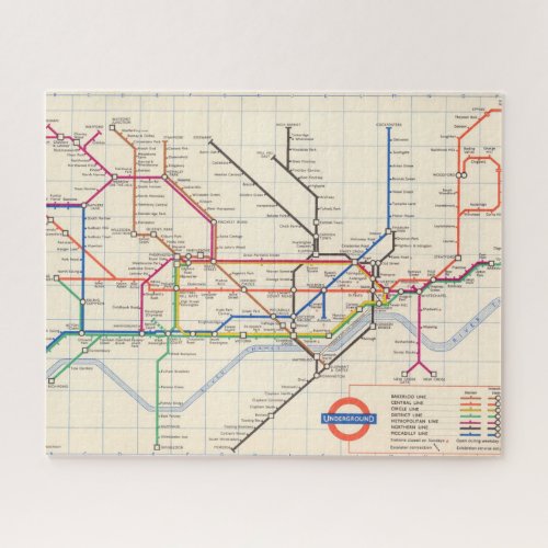 Londons Underground Map Jigsaw Puzzle