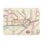 London&#39;s Underground Map Magnet at Zazzle