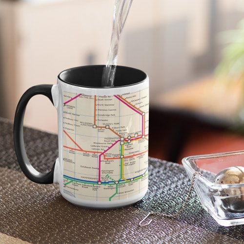 Londons Underground Map Mug