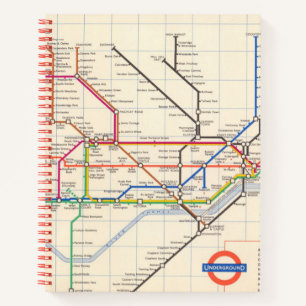 London's Underground Map Notebook