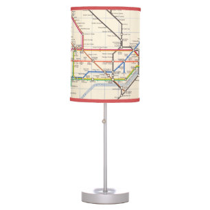 London's Underground Map Table Lamp
