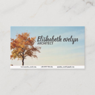 Lone Autumn Sentinel Business Card