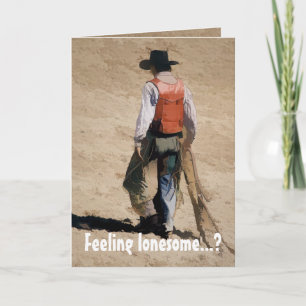 Lone Cowboy Card