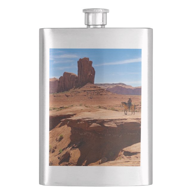 Lone Cowboy Flask (Front)