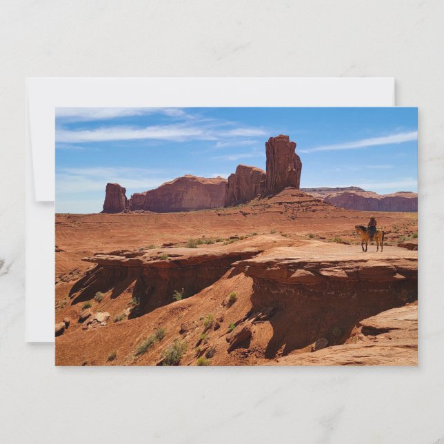 Lone Cowboy Holiday Card (Front)