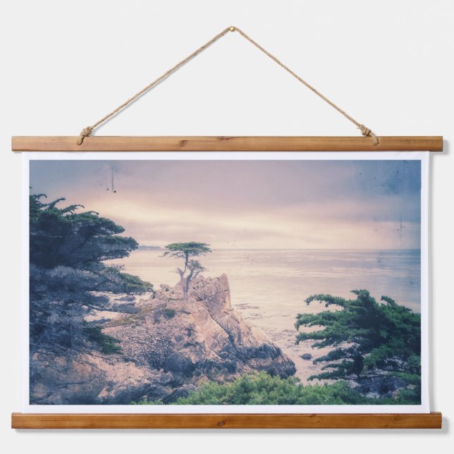 Lone Cypress Pebble Beach Hanging Tapestry (Front)