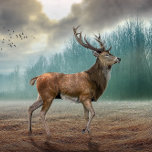 Lone Deer In Misty Forest Jigsaw Puzzle<br><div class="desc">Lone Deer In The Misty Forest. A classic and timeless design.</div>