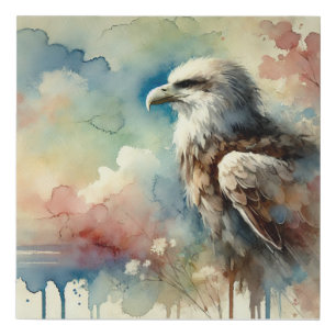 Lone Eagle 081024AREF109 - Watercolor Faux Canvas Print
