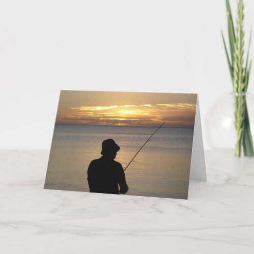 Lone Fisherman Card