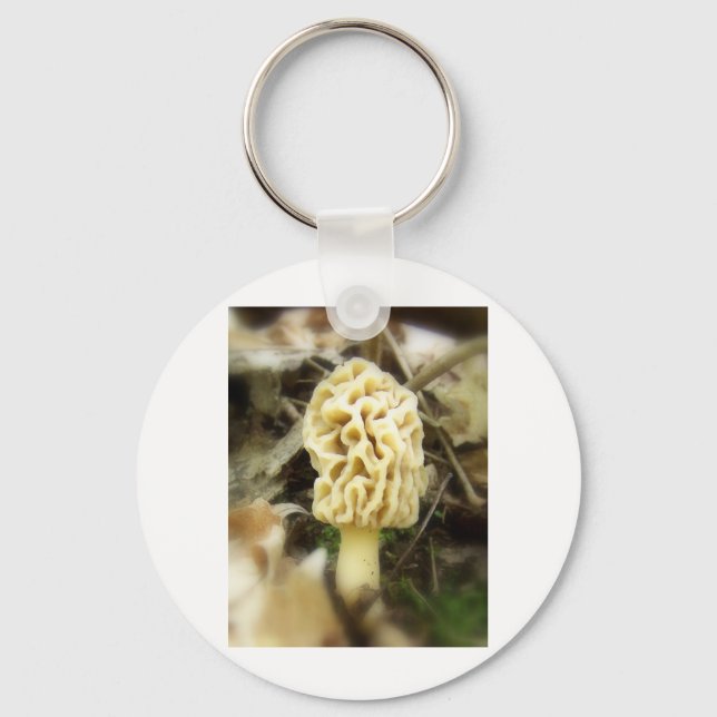 Lone Morel Keychain (Front)