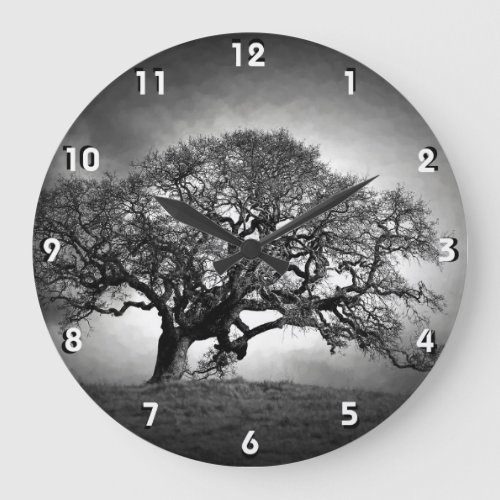 LONE OAK LARGE CLOCK