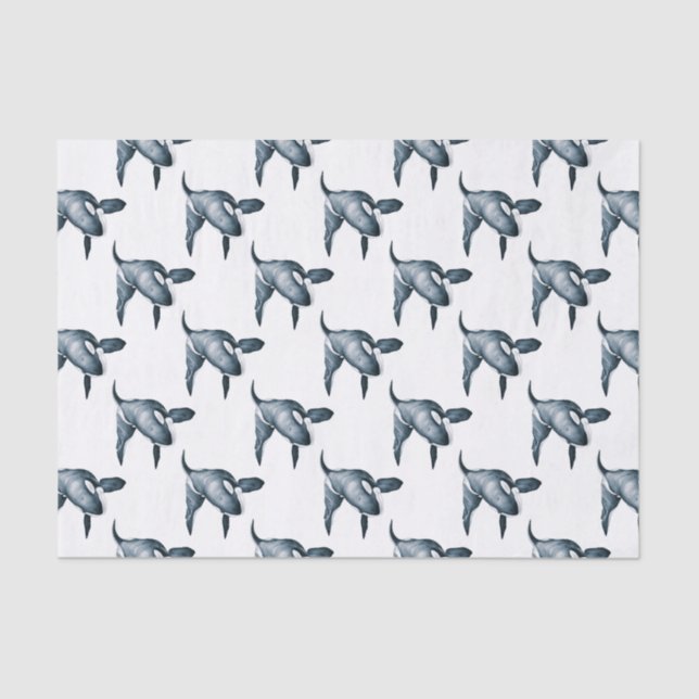 Lone Orca Tissue Paper (Front)