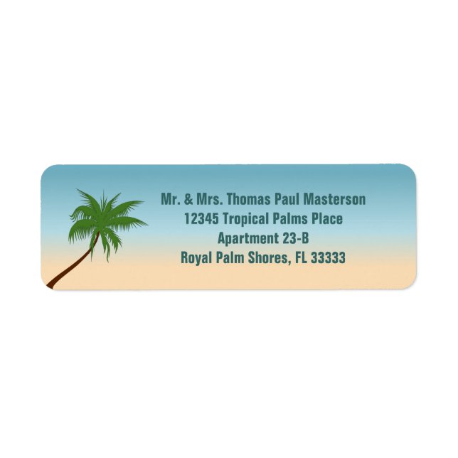 Lone Palm Label (Front)