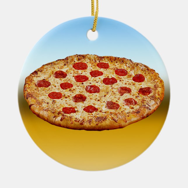 Lone Pizza - multi products Ceramic Ornament (Front)