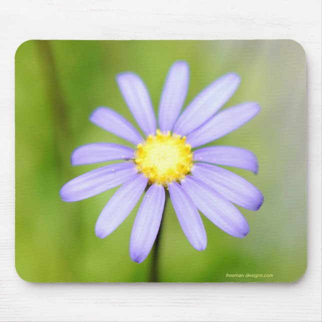 Lone Purple Flower Mouse Pad (Front)